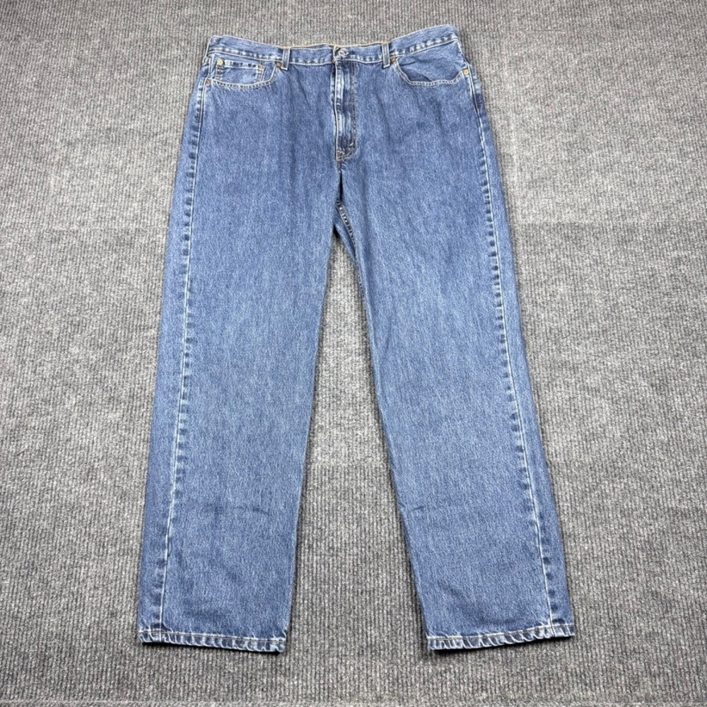 Levis 550 Relaxed Fit Blue Denim Jeans Mens 42x34 Medium Wash 01550-4886